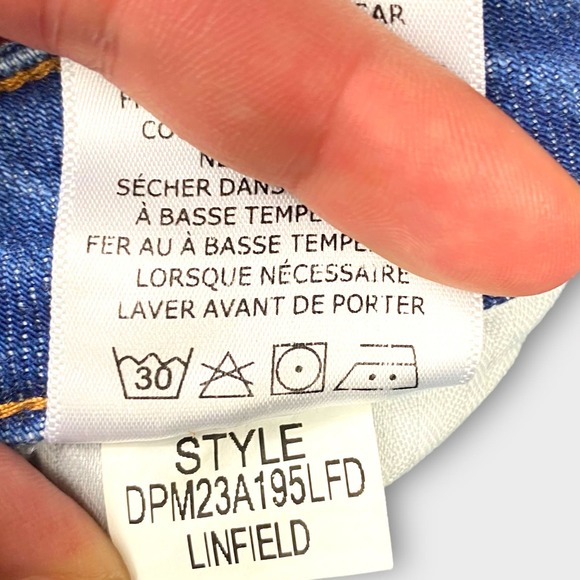 Dear John Womens Jeans 28 Blair’s Straight Distressed Cropped Cuffed Denim - Picture 9 of 12